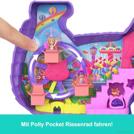 Mattel Polly Pocket Mini Doll Celebration Kitty Playset JFT90