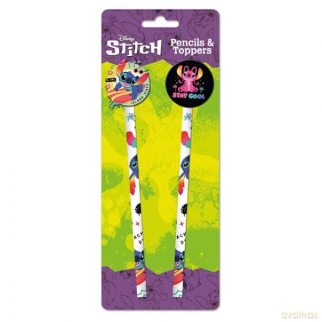 Pyramid Disney Stitch Pencils And Toppers 2 Pcs SR74408