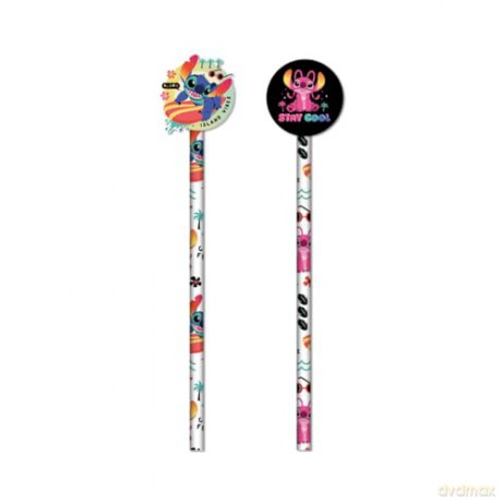 Pyramid Disney Stitch Pencils And Toppers 2 Pcs SR74408