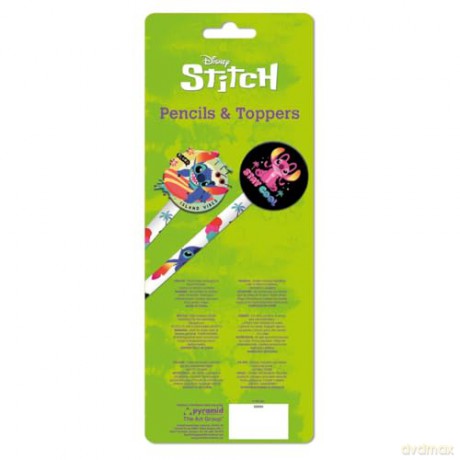 Pyramid Disney Stitch Pencils And Toppers 2 Pcs SR74408