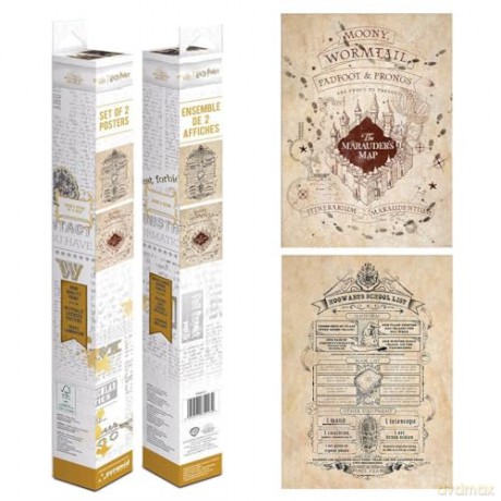 Pyramid Harry Potter Map And School List Boxed Posters 52x38cm PPB35442