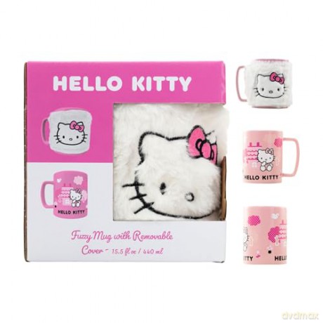 Pyramid Sanrio Hello Kitty Fuzzy Mug with Removable Cover FZMG2401850