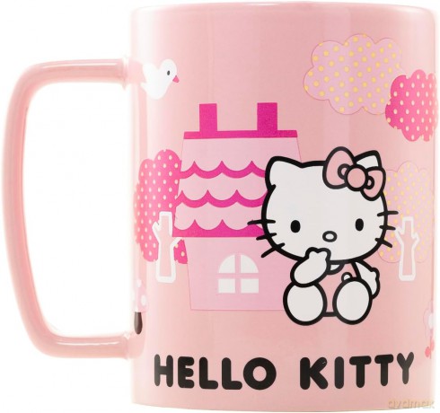 Pyramid Sanrio Hello Kitty Fuzzy Mug with Removable Cover FZMG2401850