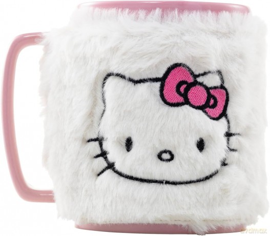 Pyramid Sanrio Hello Kitty Fuzzy Mug with Removable Cover FZMG2401850