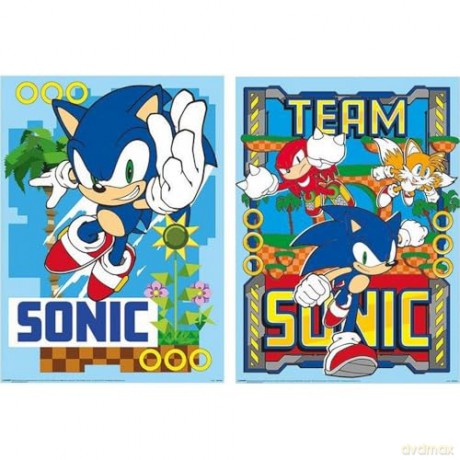 Pyramid SEGA Sonic The Hedgehog Poster Set 52x38cm PPB35404