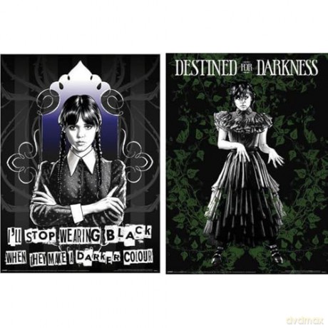 Pyramid Wednesday Goth Poster Set 52x38cm PPB35411