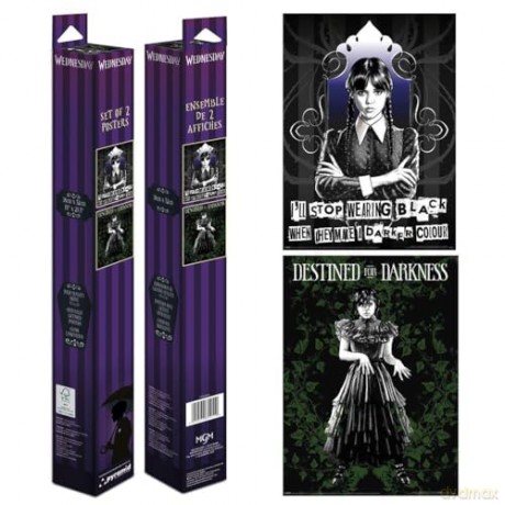 Pyramid Wednesday Goth Poster Set 52x38cm PPB35411