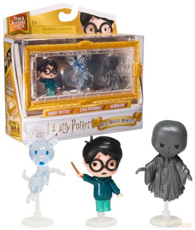 Spin Master Harry Potter Micro Magical Moments Harry PotterStag PatronusDementor Figures Set 6069437