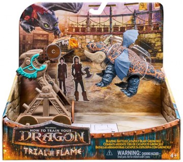 Spin Master How to Train Your Dragon Trial of Flame Blazing Battles Catapult Blast Cronckle Playset 20156293