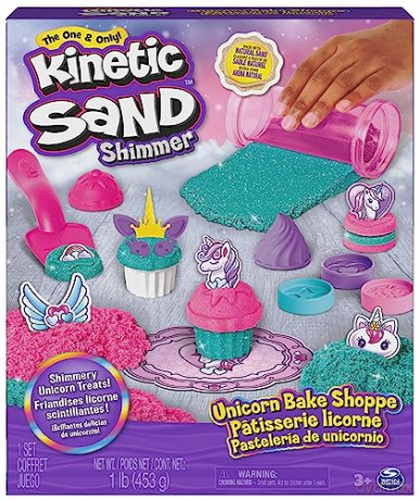 Spin Master Kinetic Sand Shimmer Unicorn Bake Shoppe 6065201