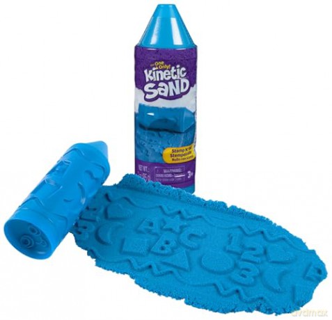 Spin Master Kinetic Sand Stamp N Roll Blue 20156277