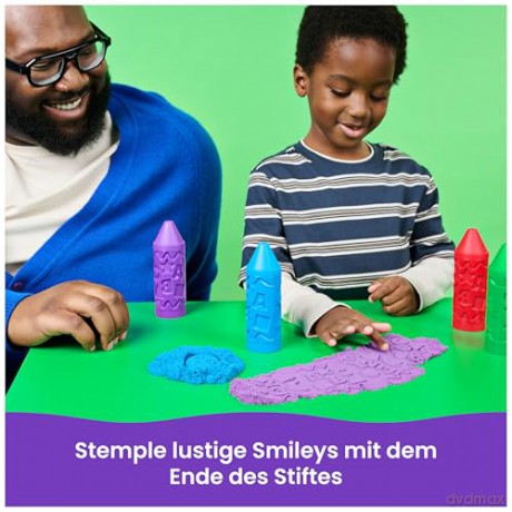 Spin Master Kinetic Sand Stamp N Roll Blue 20156277