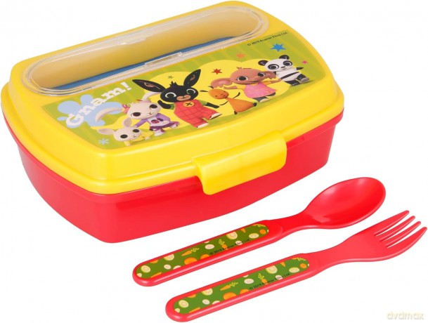 Stor Bing Funny Śniadanówka + sztućce 10529
