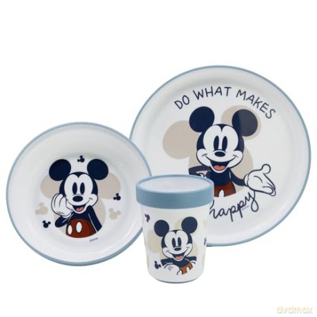 Stor Disney Mickey Mouse Full Of Smile Baby Antypoślizgowy Zestaw Obiadowy 10495