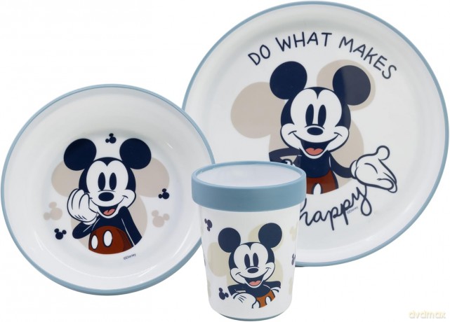 Stor Disney Mickey Mouse Full Of Smile Baby Antypoślizgowy Zestaw Obiadowy 10495