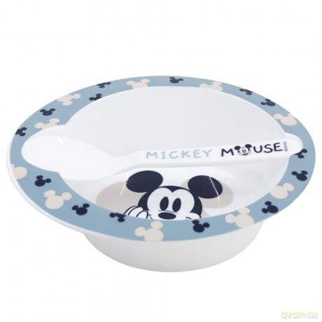 Stor Disney Mickey Mouse Full Of Smiles Toddler Zestaw do mikrofali miseczka z łyżeczką 10478
