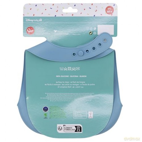 Stor Disney Mickey Mouse Full Of Smiles Toddler Silicone Bib 10429