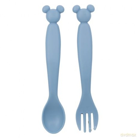 Stor Disney Mickey Mouse Toddler 2 Pcs PP Shaped Cutlery Set 13315