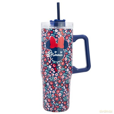 Stor Kubek termiczny XL Minnie Mouse Gardening 940 ml ze słomką, stal nierdzewna