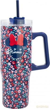 Stor Kubek termiczny XL Minnie Mouse Gardening 940 ml ze słomką, stal nierdzewna