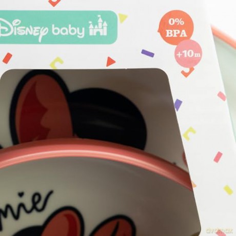 Stor Disney Minnie Mouse Heart Full Baby Non Slip 3 Pcs Bicolor Premium Set In Gift Box 10795