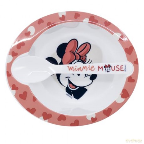Stor Disney Minnie Mouse Heart Full Toddler 2 Pcs Micro Set 10778