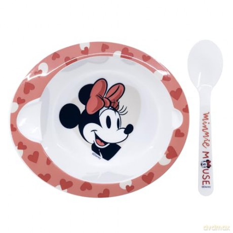 Stor Disney Minnie Mouse Heart Full Toddler 2 Pcs Micro Set 10778
