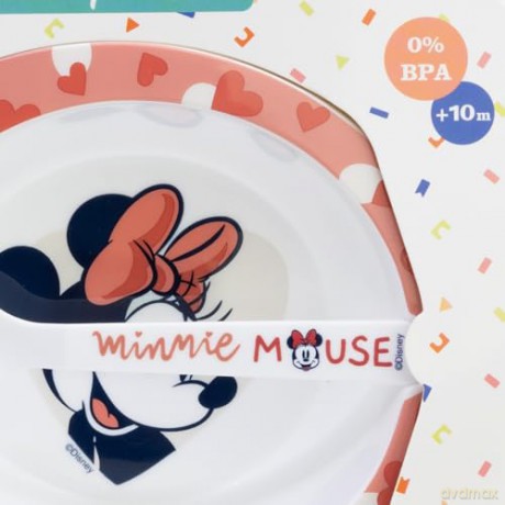 Stor Disney Minnie Mouse Heart Full Toddler 2 Pcs Micro Set 10778