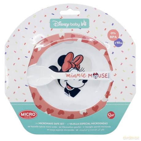 Stor Disney Minnie Mouse Heart Full Toddler 2 Pcs Micro Set 10778