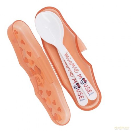 Stor Disney Minnie Mouse Heart Full Toddler 2 Pcs PP Traveling Spoons 10766