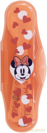 Stor Disney Minnie Mouse Heart Full Toddler 2 Pcs PP Traveling Spoons 10766