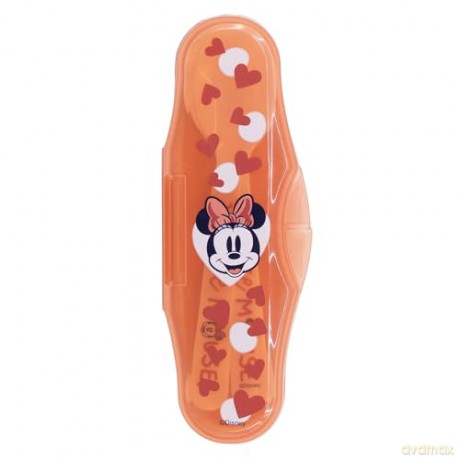 Stor Disney Minnie Mouse Heart Full Toddler 2 Pcs PP Traveling Spoons 10766