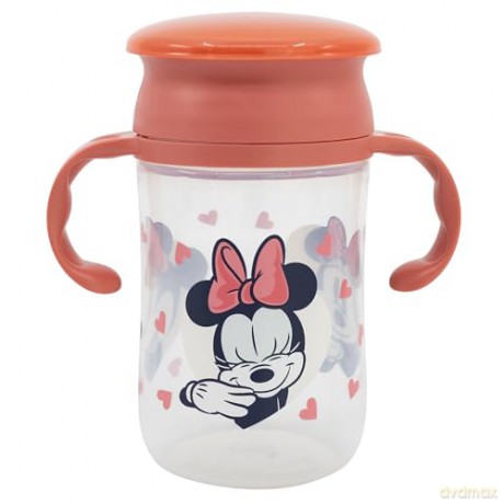Stor Disney Minnie Mouse Heart Full Toddler 360 Training Tumbler 395ml 13314