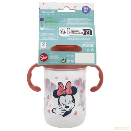 Stor Disney Minnie Mouse Heart Full Toddler 360 Training Tumbler 395ml 13314