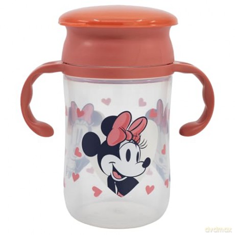 Stor Disney Minnie Mouse Heart Full Toddler 360 Training Tumbler 395ml 13314