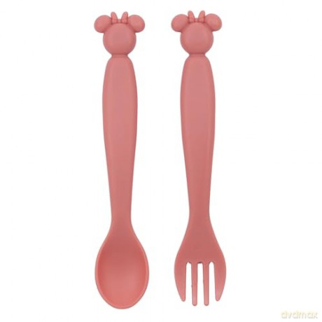 Stor Disney Minnie Mouse Toddler 2 Pcs Pp Shaped Cutlery Set 13325