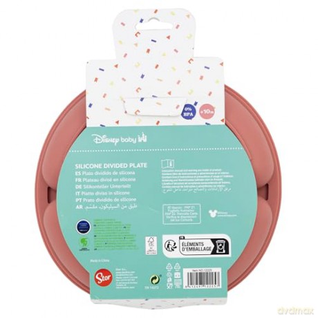 Stor Disney Minnie Mouse Toddler Divided Silicone Plate 12235