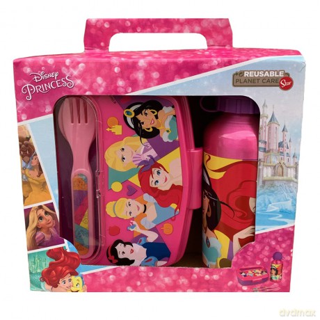 Stor Disney Princess Bright Bold 4 Pcs Urban Back to School Set In Gift Box 51263