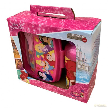 Stor Disney Princess Bright Bold 4 Pcs Urban Back to School Set In Gift Box 51263