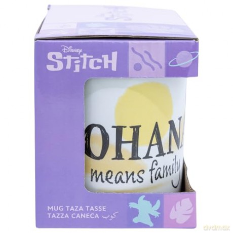 Stor Disney Stitch Angel Ohana Means Family Young Adult Ceramic Kubek 325ml