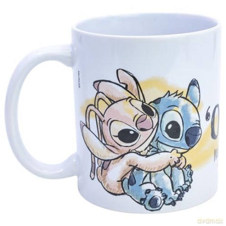 Stor Disney Stitch Angel Ohana Means Family Young Adult Ceramic Kubek 325ml