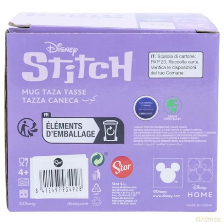 Stor Disney Stitch Angel Ohana Means Family Young Adult Ceramic Kubek 325ml
