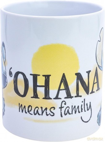 Stor Disney Stitch Angel Ohana Means Family Young Adult Ceramic Kubek 325ml