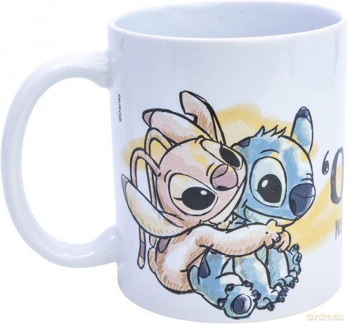 Stor Disney Stitch Angel Ohana Means Family Young Adult Ceramic Kubek 325ml