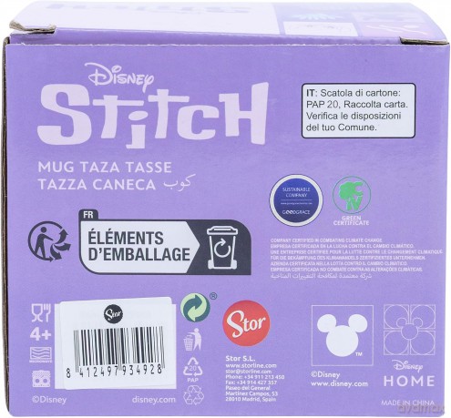 Stor Disney Stitch Angel Ohana Means Family Young Adult Ceramic Kubek 325ml