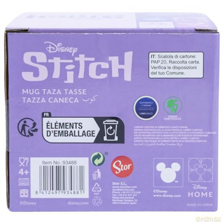 Stor Disney Stitch Angel with Heart Young Adult Ceramic Kubek 325ml
