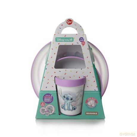 Stor Disney Stitch Cuddle Me Baby Antypoślizgowy zestaw obiadowyt 3 pcs 10995