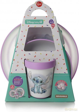 Stor Disney Stitch Cuddle Me Baby Antypoślizgowy zestaw obiadowyt 3 pcs 10995