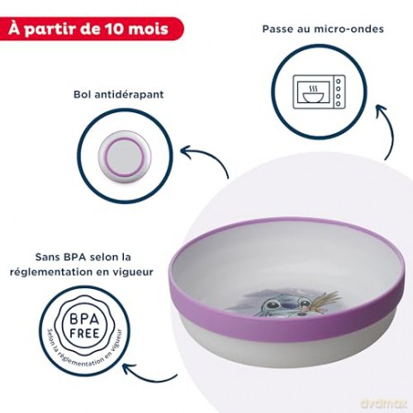 Stor Disney Stitch Cuddle Me Non Slip Bicolor Premium Bowl 10992