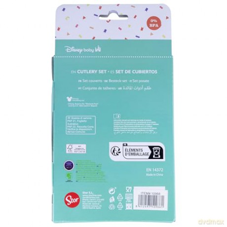 Stor Disney Stitch Cuddle Me Toddler 2 Pcs PP Traveling Spoons 10966